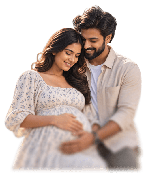 Couple reviewing care plan